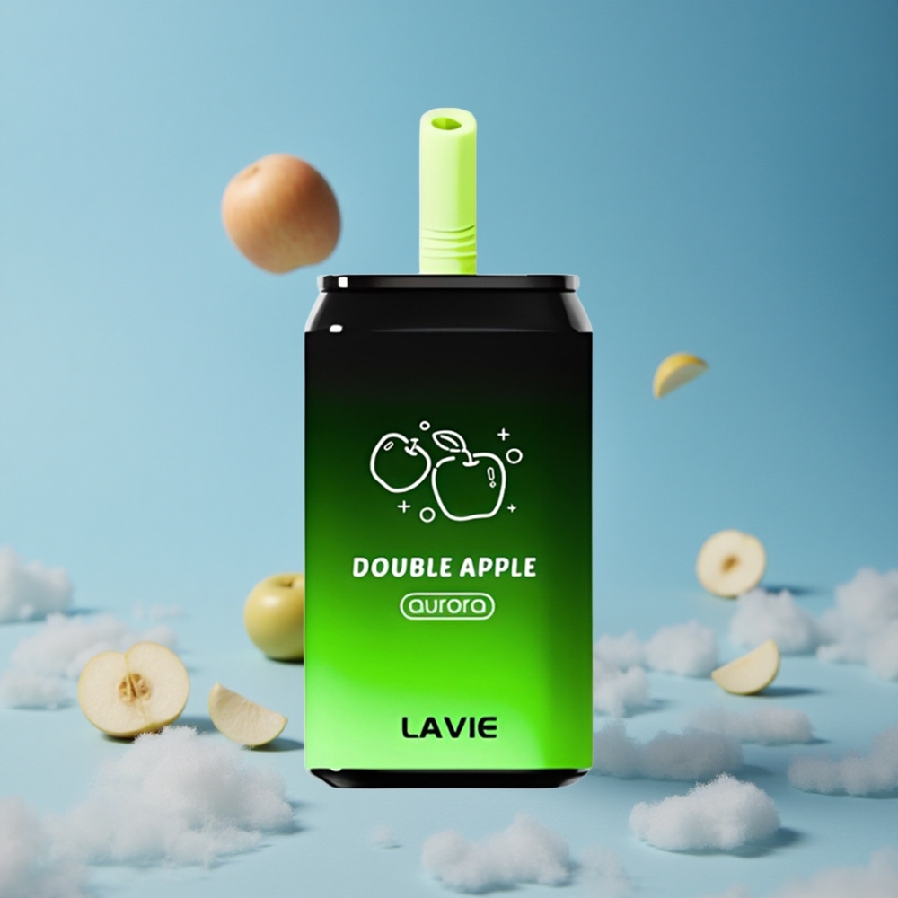 LAVIE Aurora 11000 Puffs تفاحتين مزدوجة سعة 22ML شاحن Type-C