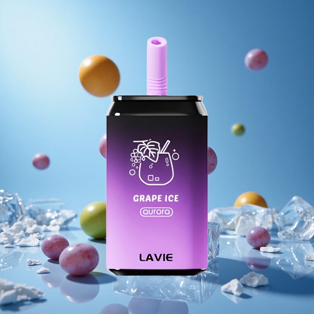 LAVIE Aurora 11000 Puffs جراب آيس عنب سعة 22 مل وبطارية 650 مللي أمبير