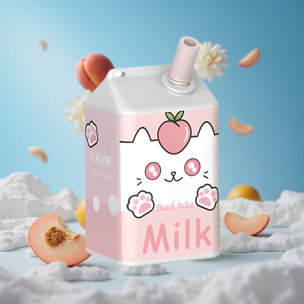LAVIE Milk 7000 Puffs عصير خوخ سعة 16ML