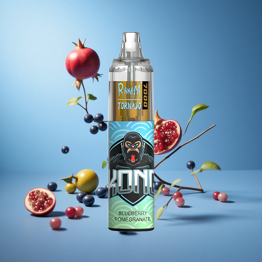 RandM Fumot Tornado 7000 بخاخة توت عزيزي ورمان 14 مل سائل منفذ Type-C