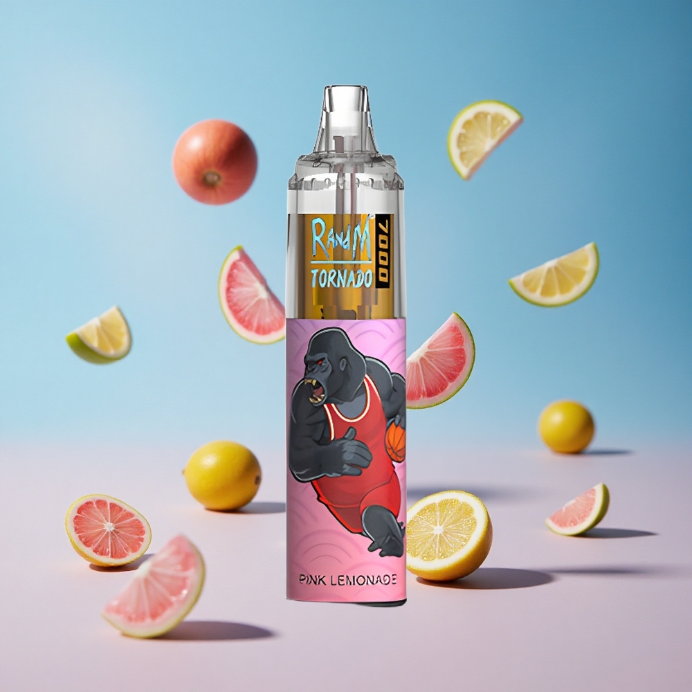RandM Fumot Tornado 7000 بف Pink Lemonade (ليمون وردي) مع 850 مAh وشبكة Mesh