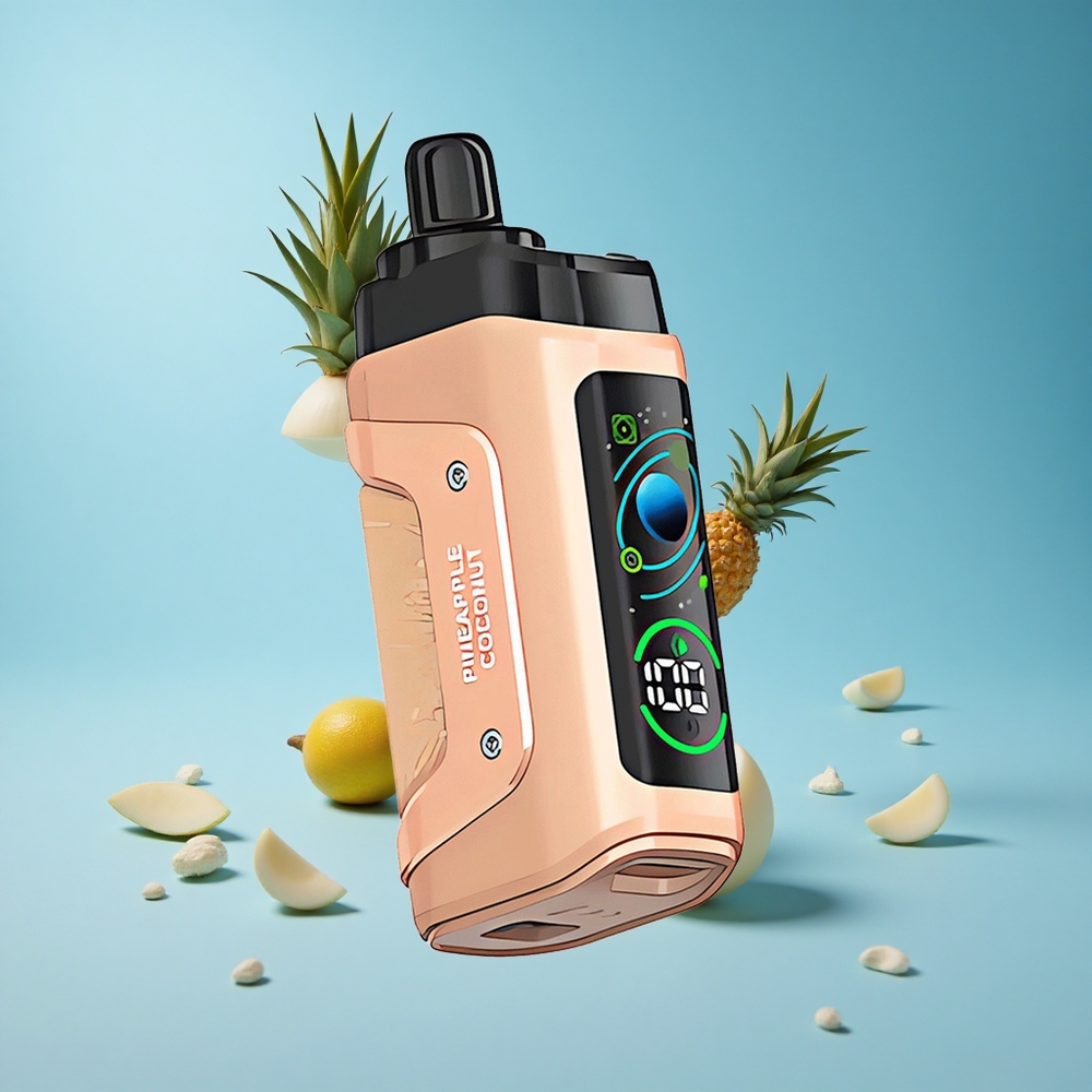 Razz Bar 45000 Puffs جهاز تبخير قابل للتعديل بنكهة الأناناس وجوز الهند