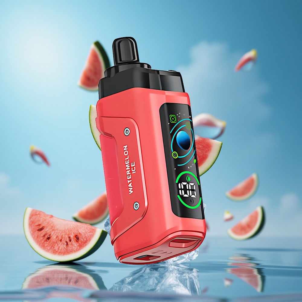 Razz Bar 45000 Puffs جهاز تبخير قابل للتعديل بنكهة البطيخ المثلج ونظام ملف شبكي 1.0 أوم