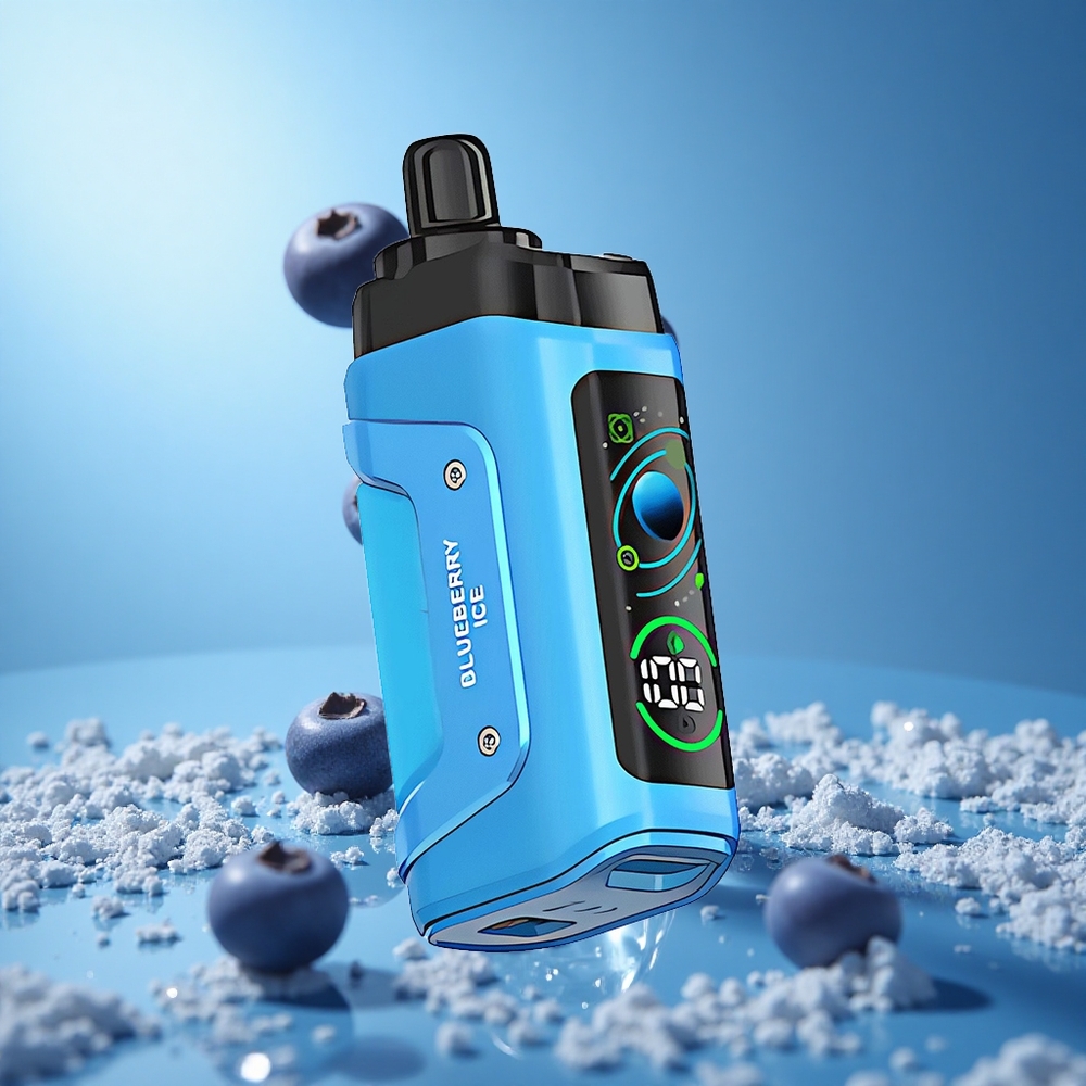 Razz Bar 45000 Puffs تبغ إلكتروني قابل للتخلص منه بلوبيري آيس مع ملف شبكي 1.0 أوم وبطارية 650 مللي أمبير
