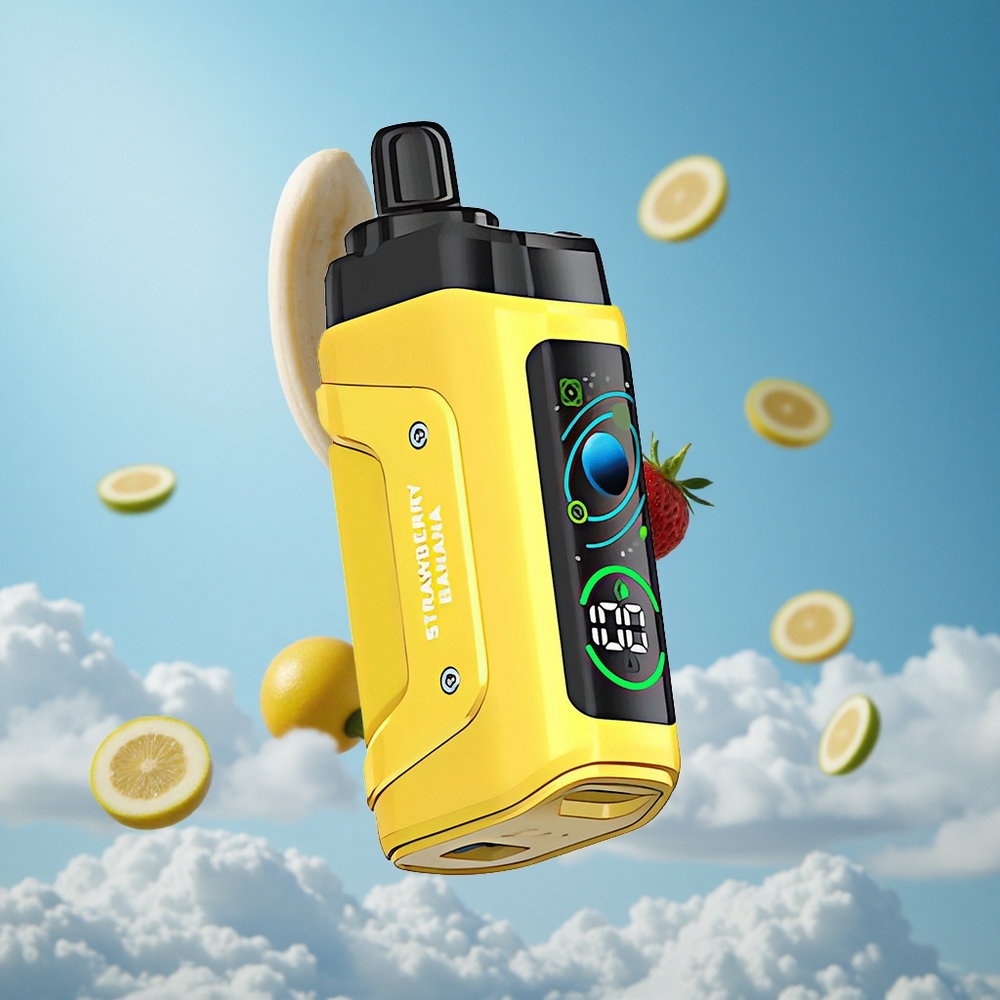 Razz Bar 45000 Puffs Strawberry Banana فراولة موز مع ملف شبكي 1.0 أوم وبطارية 650 مللي أمبير