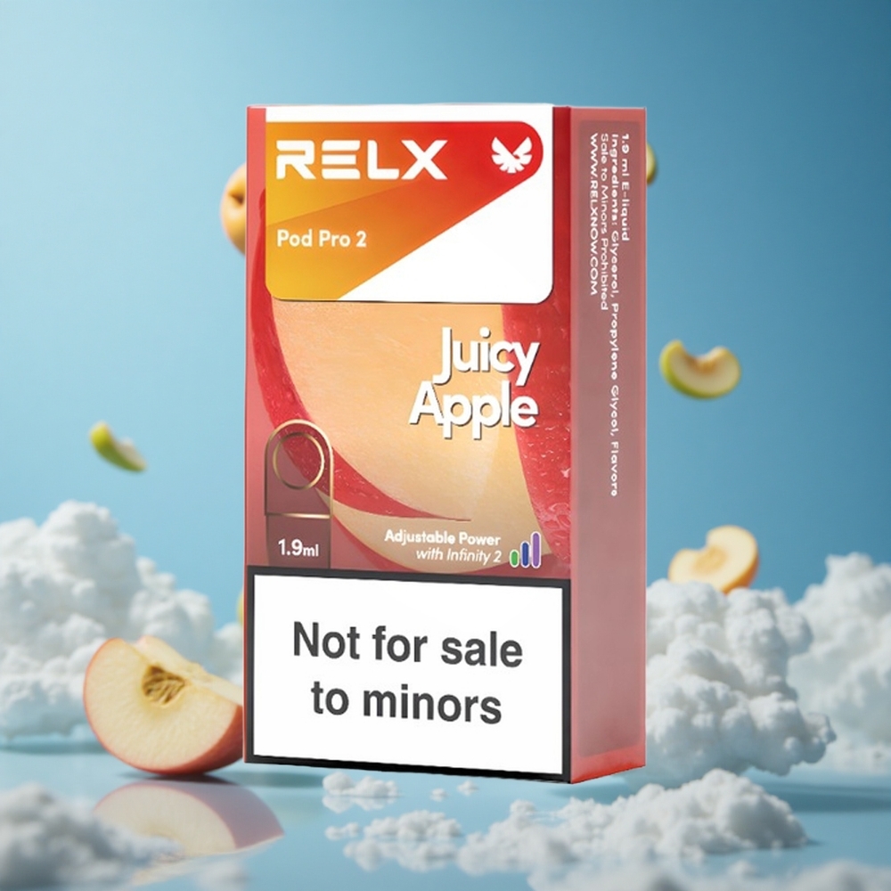 RELX Pod Pro 2 جهاز تبخير تفاح عصيري بسعة 1.9مل و 600 نفخة