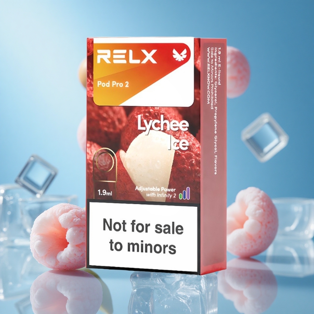 RELX Pod Pro 2 جهاز فايب ليتشي آيس بسعة 1.9مل و 600 نفخة