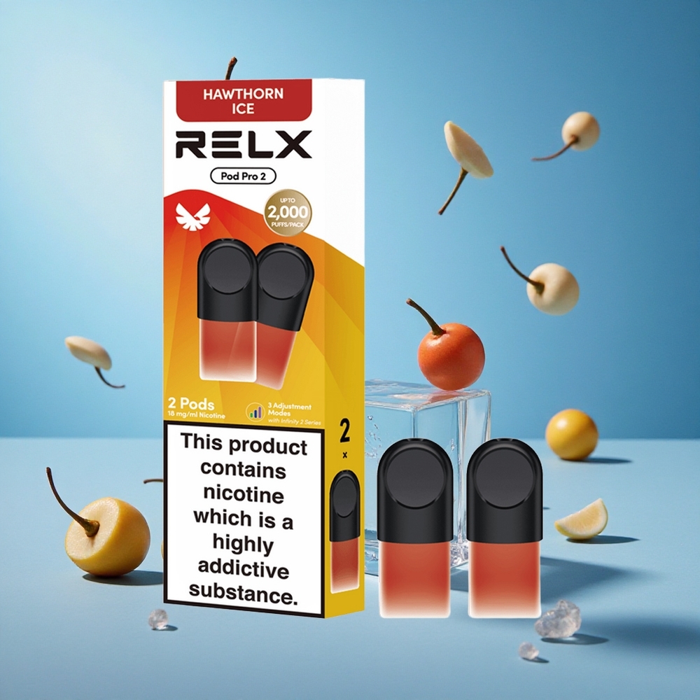 RELX Pod Pro 2 هوثورن جليد بسعة 1.9 مل و 600 نفخة