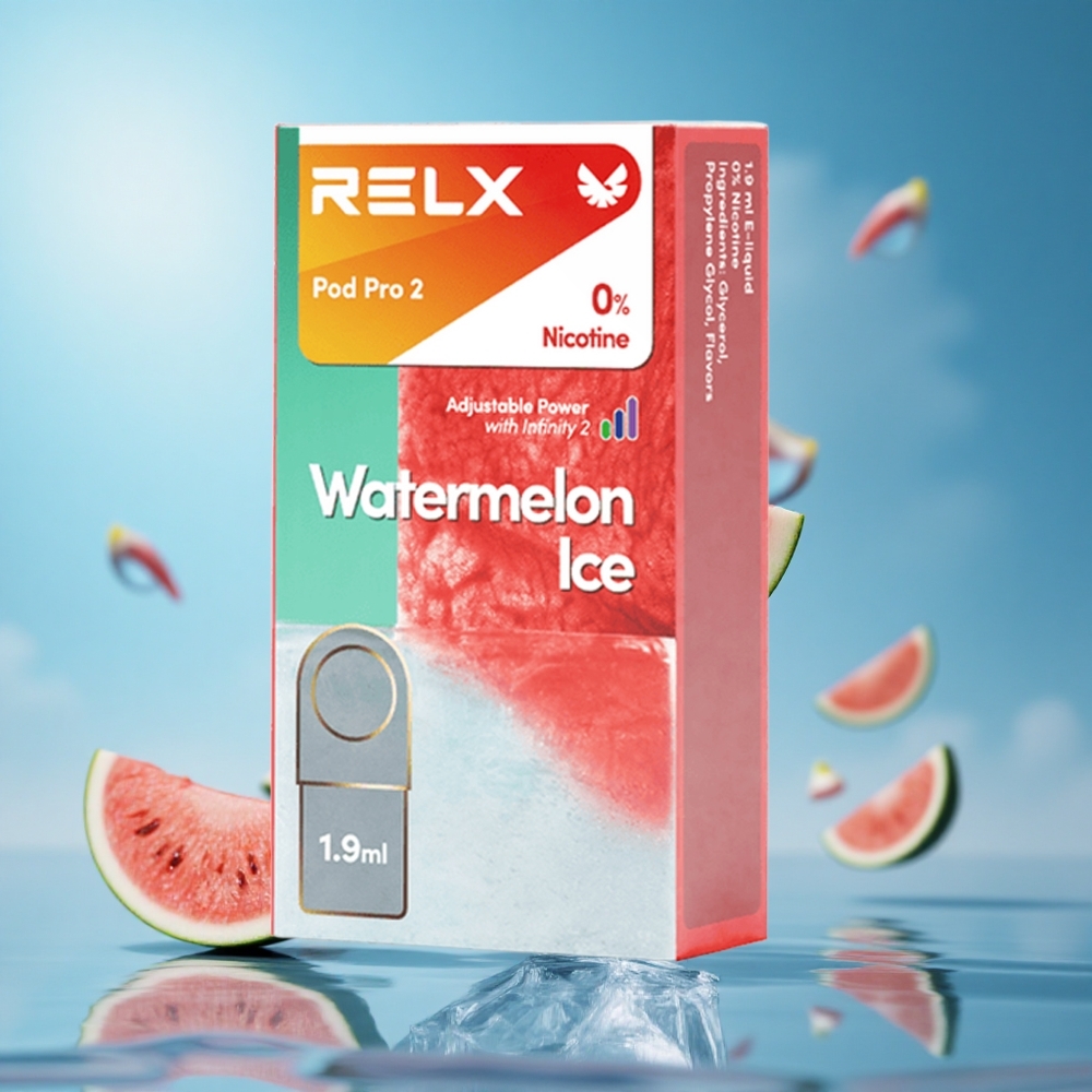 Relx Pod Pro 2 جهاز تبخير بطيخ مثلج بسعة 1.9 مل و 600 نفخة