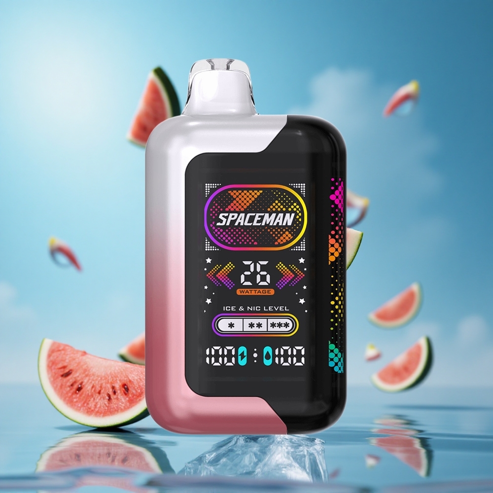 SMOK SPACEMAN SP40000 سيجارة إلكترونية للاستخدام مرة واحدة بطيخ مثلج بشاشة 2.28 بوصة LED