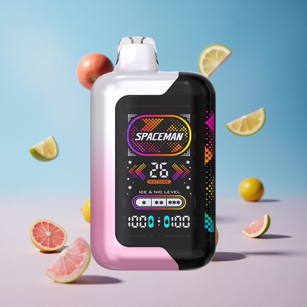 SMOK SPACEMAN SP40000 بخاخ 40000 نفخة عصير الليمون الوردي أو