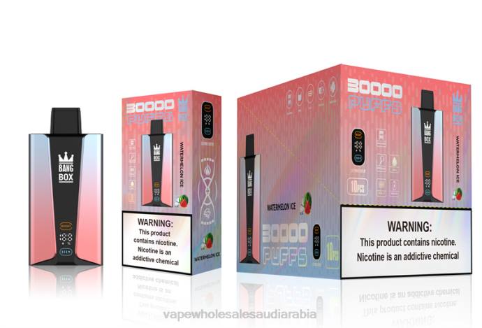 Vape بالجملة - Bang Box شاشة سمارت 30000 نفخة ثلج البطيخ H2V686